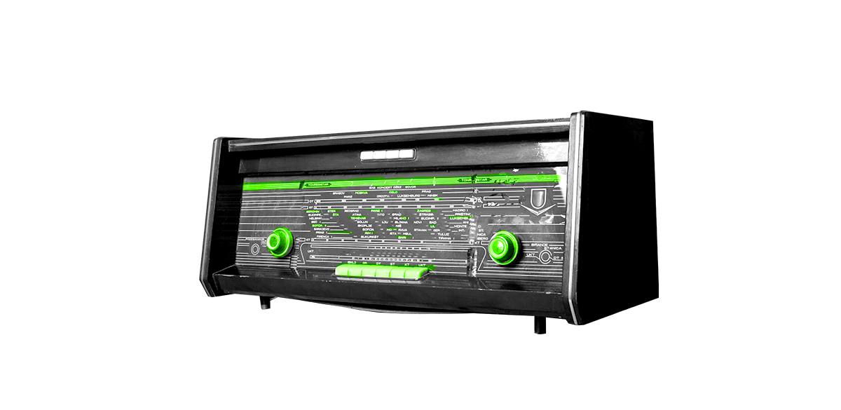 Radio przechowywane w magazynie self storage Lockbox